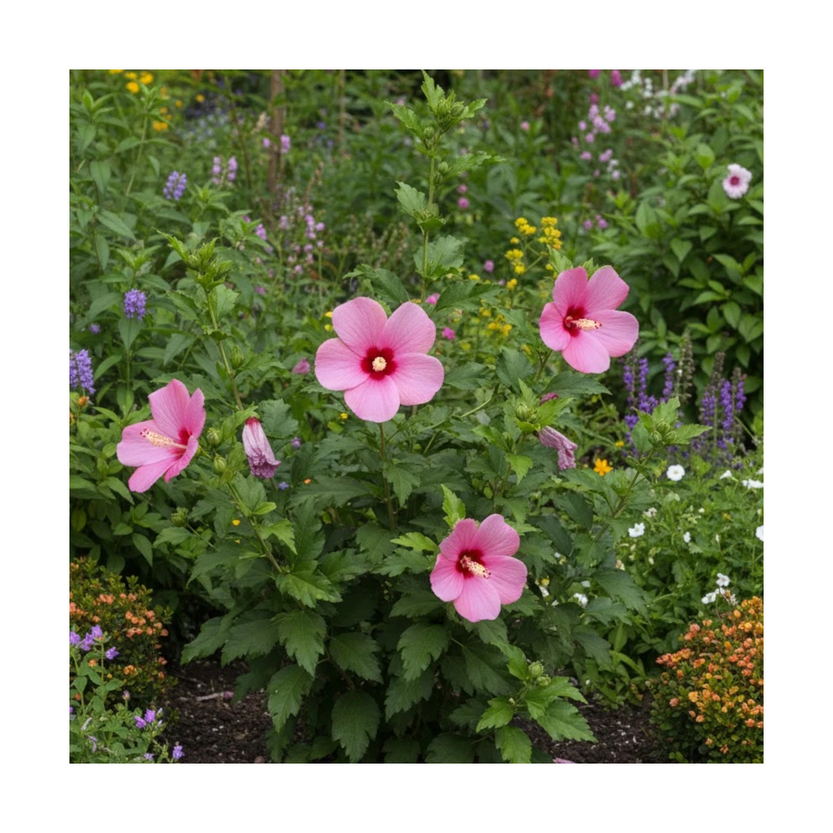 Hibiscus Flower Tower Ruby® 'Gandini van Aart Ruby', Althéa Hibiscus Flower Tower Ruby® 'Gandini van Aart Ruby', Althéa