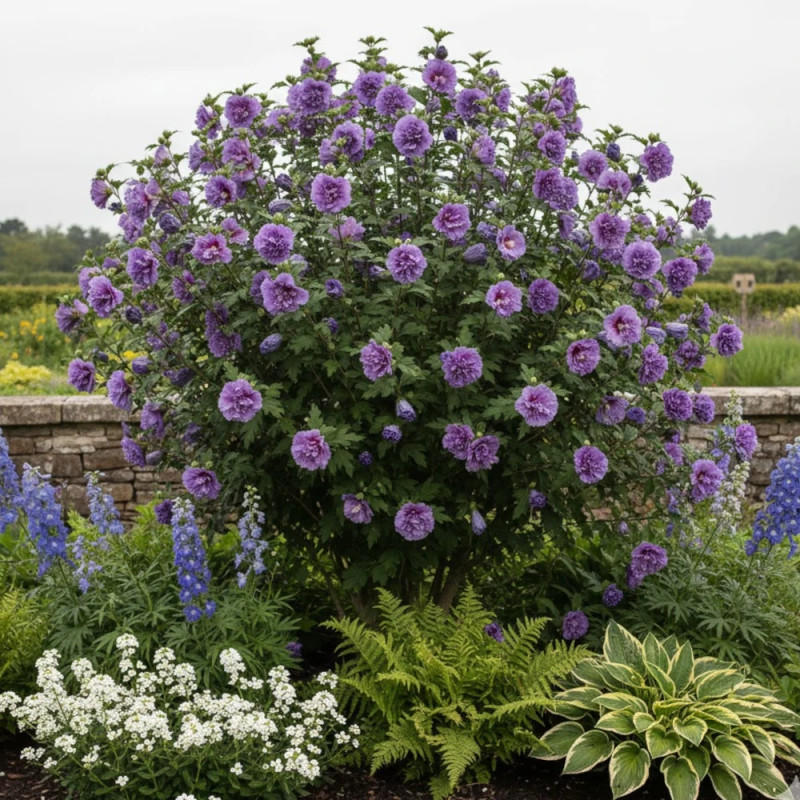 Hibiscus French Cabaret® Purple 'Mindouv5', Althéa