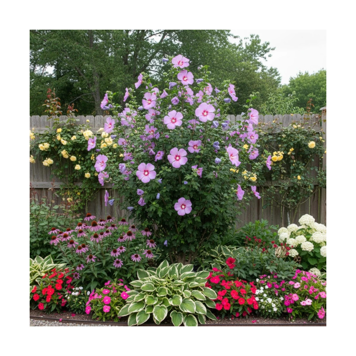Hibiscus Hibisa® 'Parma', Althéa Hibiscus Hibisa® 'Parma', Althéa