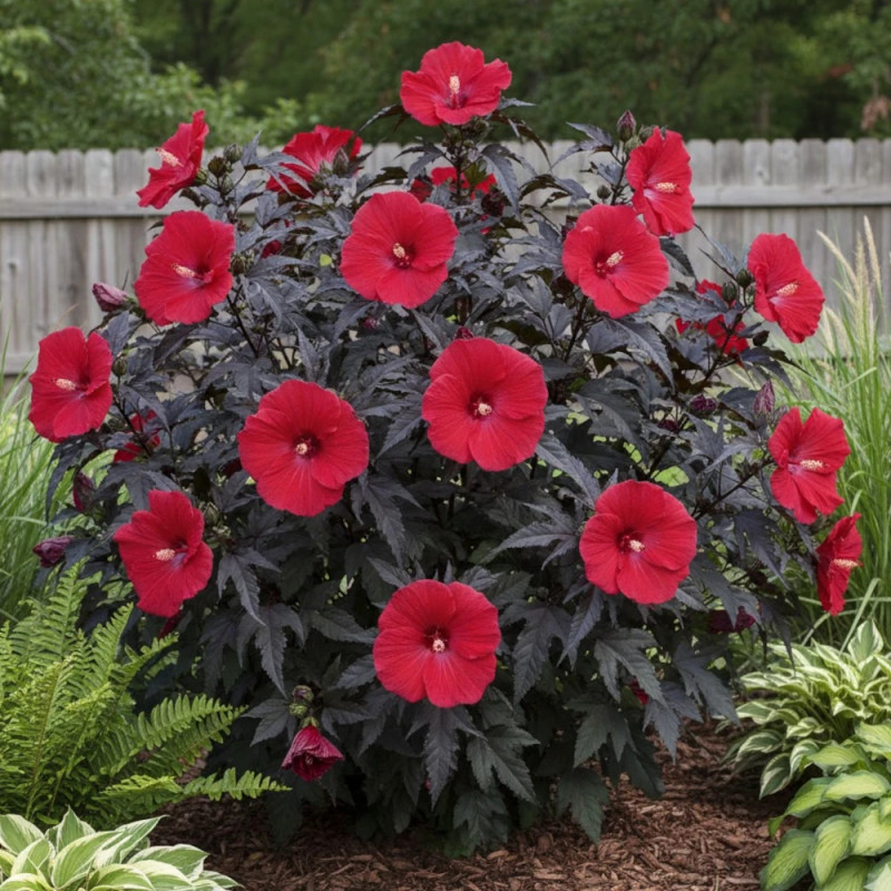 Hibiscus des marais Carousel® 'Red Wine'