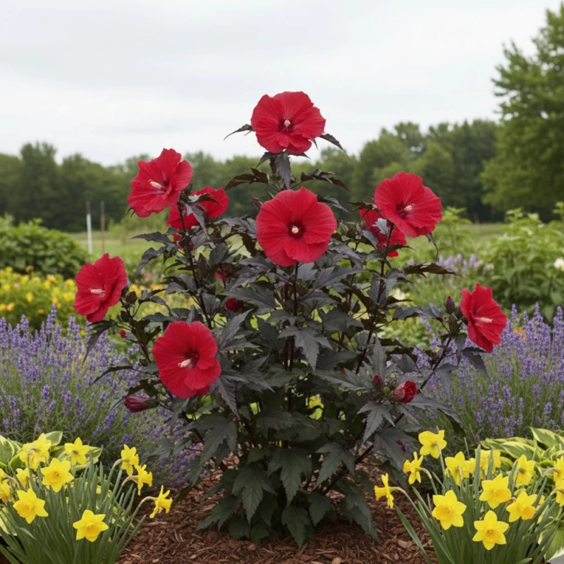 Hibiscus des marais Carousel® 'Red Wine'