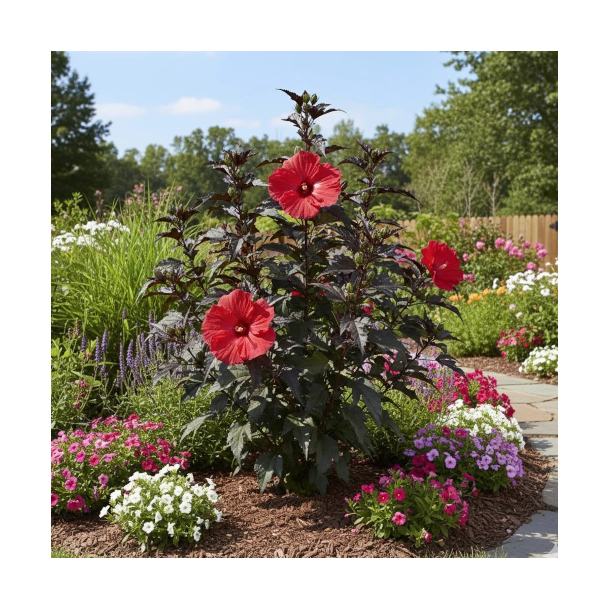 Hibiscus des marais Carousel® 'Red Wine'