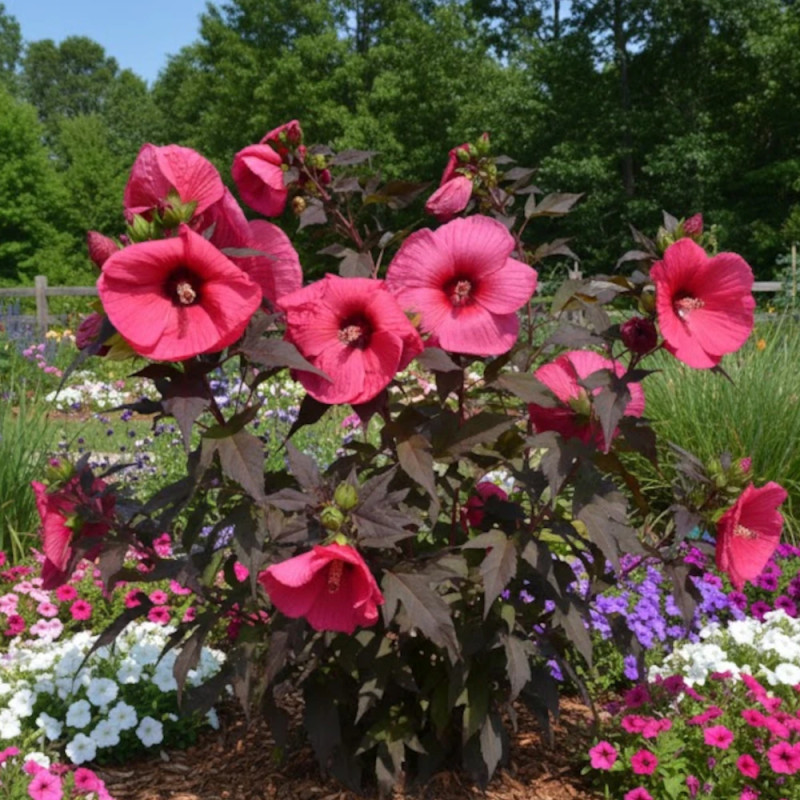 Hibiscus des marais Planet® Griotte 'Tangri'