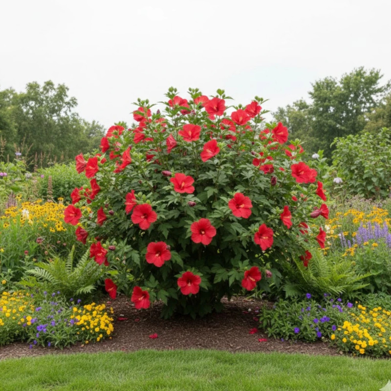 Hibiscus des marais Raijin® 'Akata88'