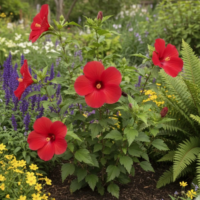 Hibiscus des marais Raijin® 'Akata88'