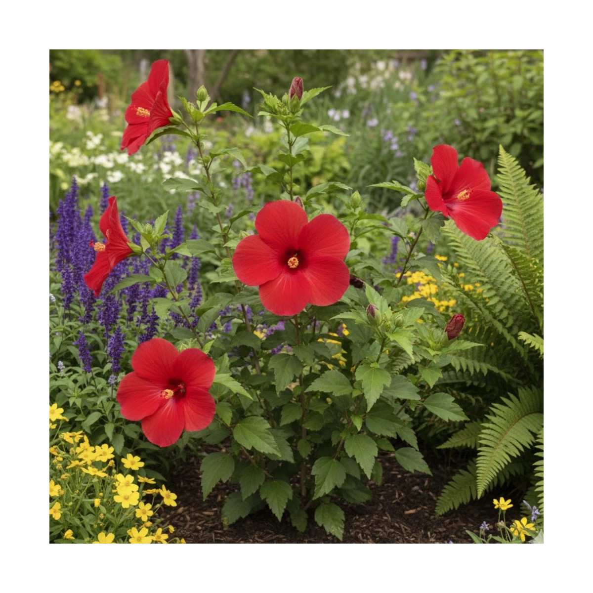 Hibiscus des marais Raijin® 'Akata88'