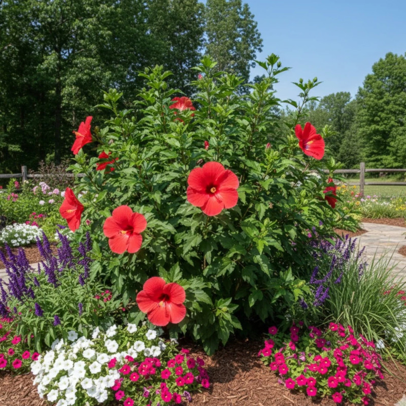 Hibiscus des marais Raijin® 'Akata88'