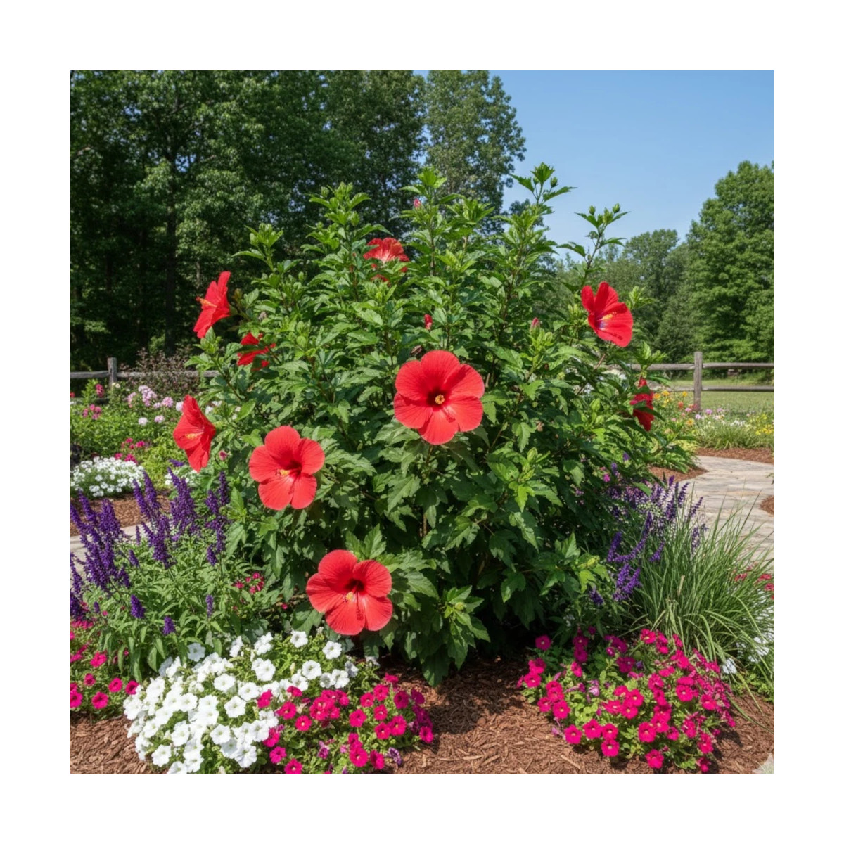 Hibiscus des marais Raijin® 'Akata88'