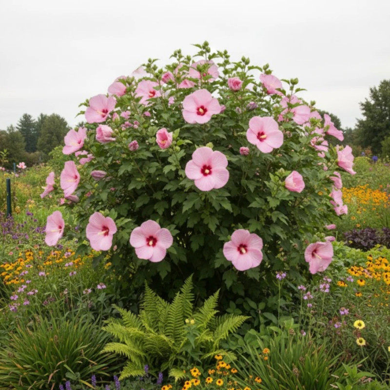 Hibiscus des marais Rose Clair