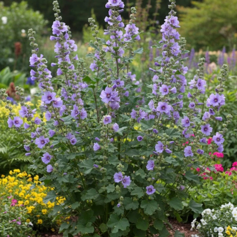 Lavatère Blue Bird® 'Renlav', Mauve en arbre, Lavatera