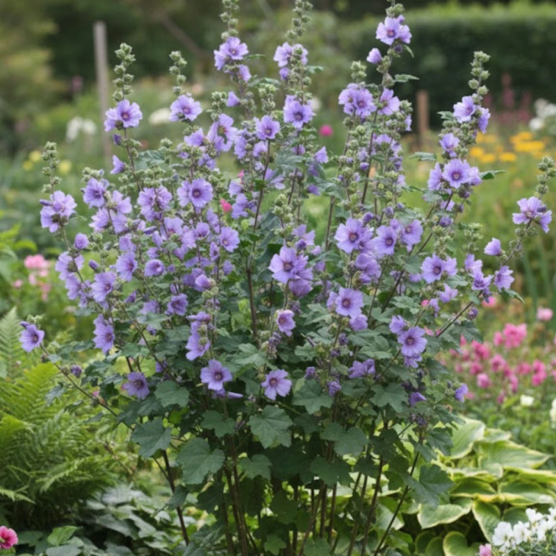 Lavatère Blue Bird® 'Renlav', Mauve en arbre, Lavatera