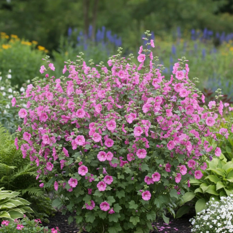 Lavatère Bredon Spring, Mauve en arbre, Lavatera