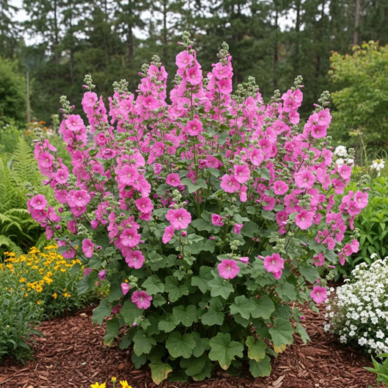 Lavatère Bredon Spring, Mauve en arbre, Lavatera