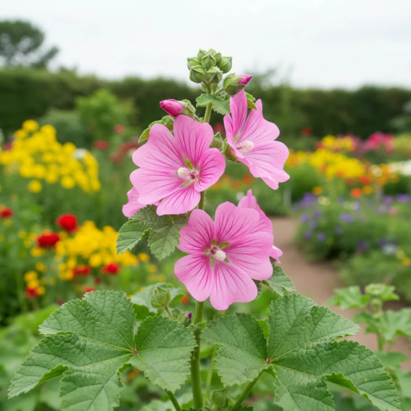 Lavatère Bredon Spring, Mauve en arbre, Lavatera