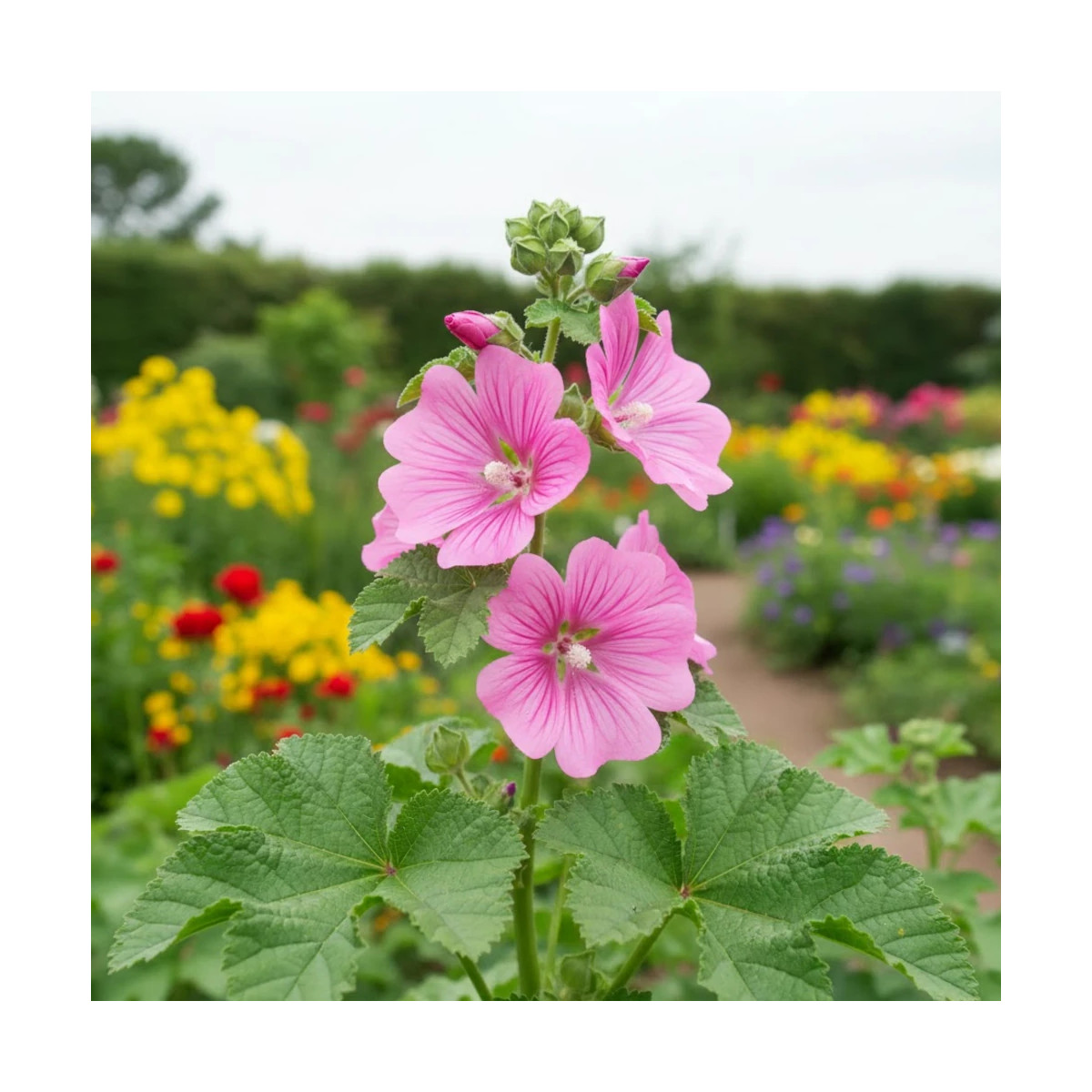 Lavatère Bredon Spring, Mauve en arbre, Lavatera