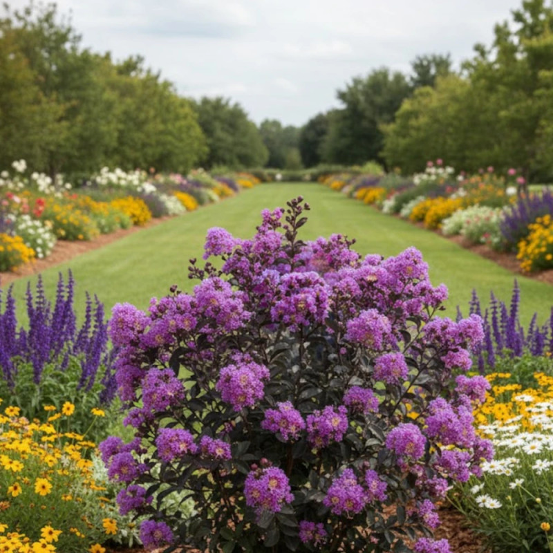 Lilas des Indes Black Diamond® Lavender Lace™, Lagerstroemia