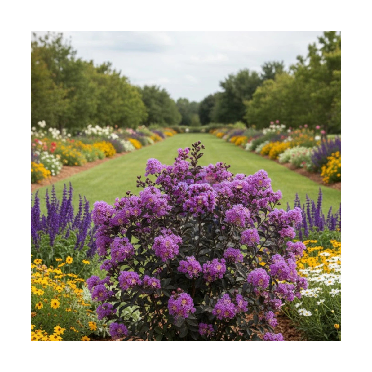 Lilas des Indes Black Diamond® Lavender Lace™, Lagerstroemia