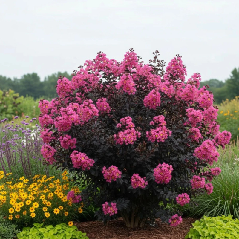 Lilas des Indes Black Diamond® Shell Pink™, Lagerstroemia