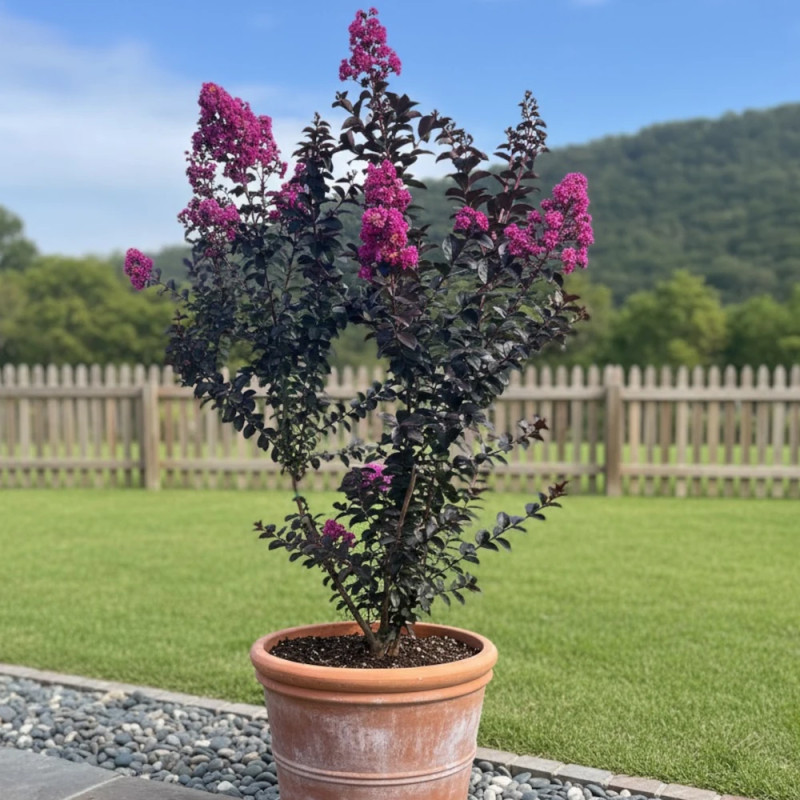 Lilas des Indes Rhapsody in Blue, Lagerstroemia