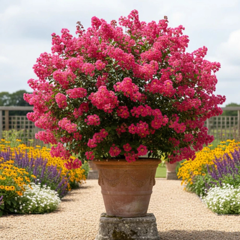 Lilas des Indes With Love® Kiss 'Milarosso', Lagerstroemia