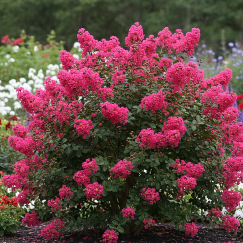 Lilas des Indes With Love® Kiss 'Milarosso', Lagerstroemia