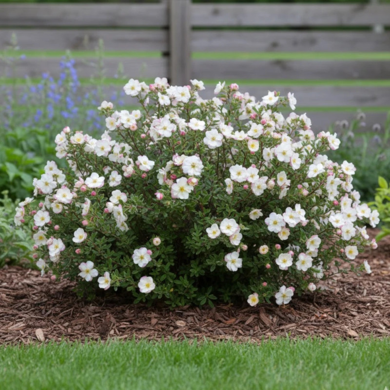 Potentille arbustive Double Punch® Cream 'MINCRERO01', Potentilla