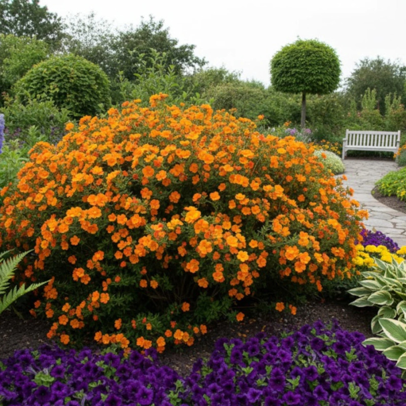Potentille arbustive Double Punch® Tango - SILENCE, ça pousse !, Potentilla
