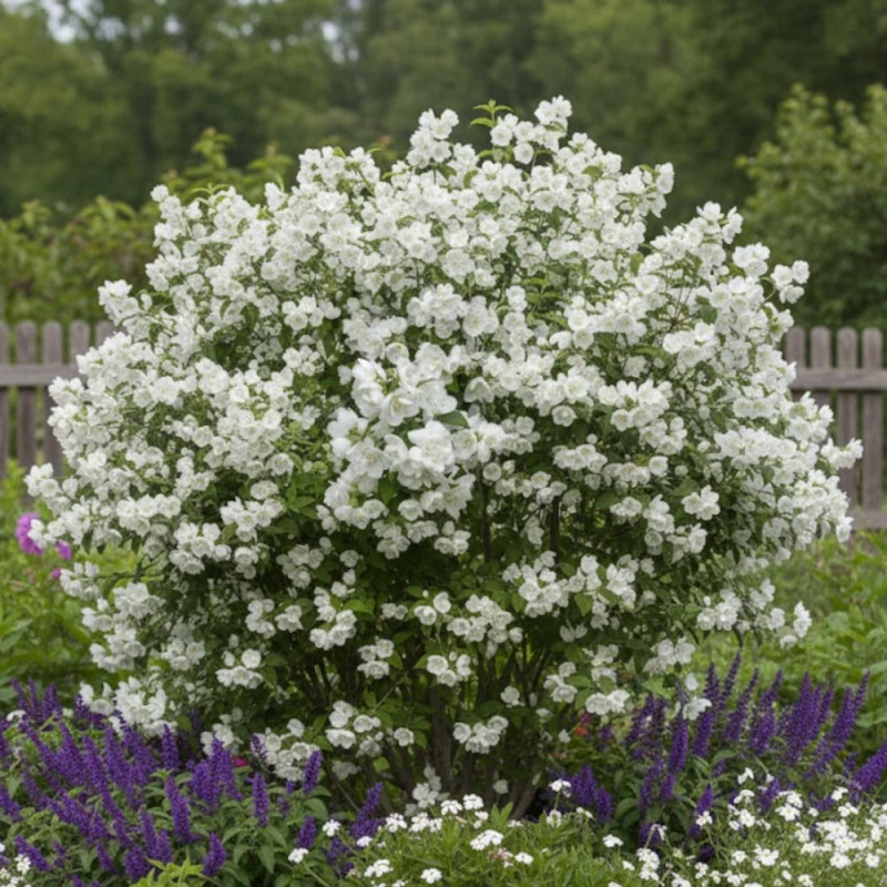 Seringat des jardins Mrs El Robinson, Philadelphus