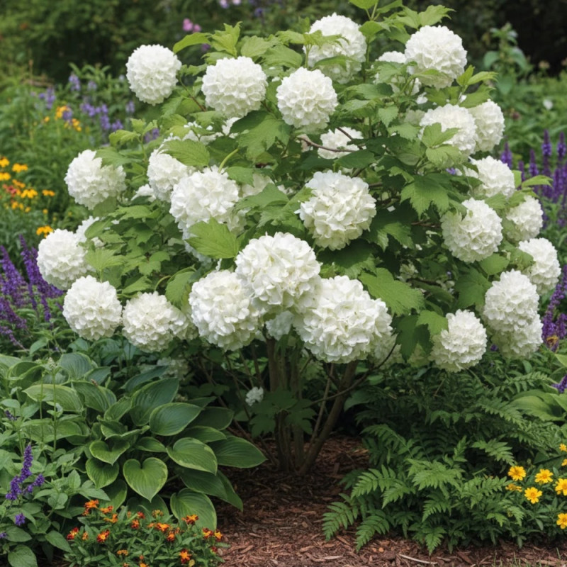 Viorne boule de neige compacte, Viburnum