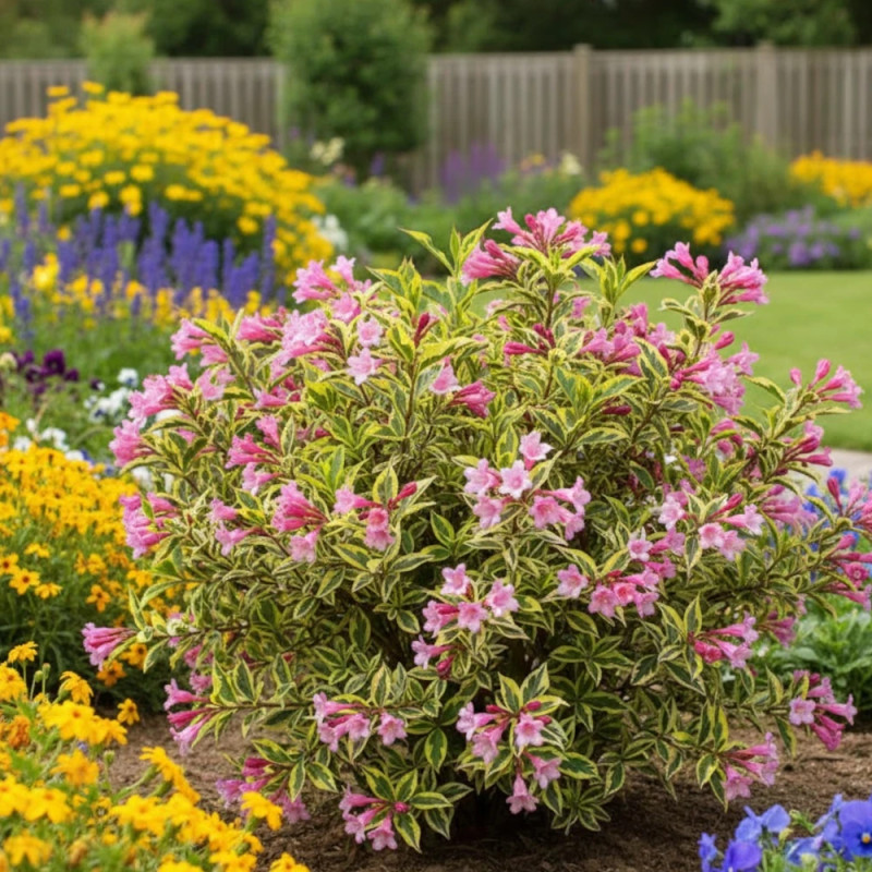 Weigela Magical® Rainbow - SILENCE, ça pousse !, Weigelia