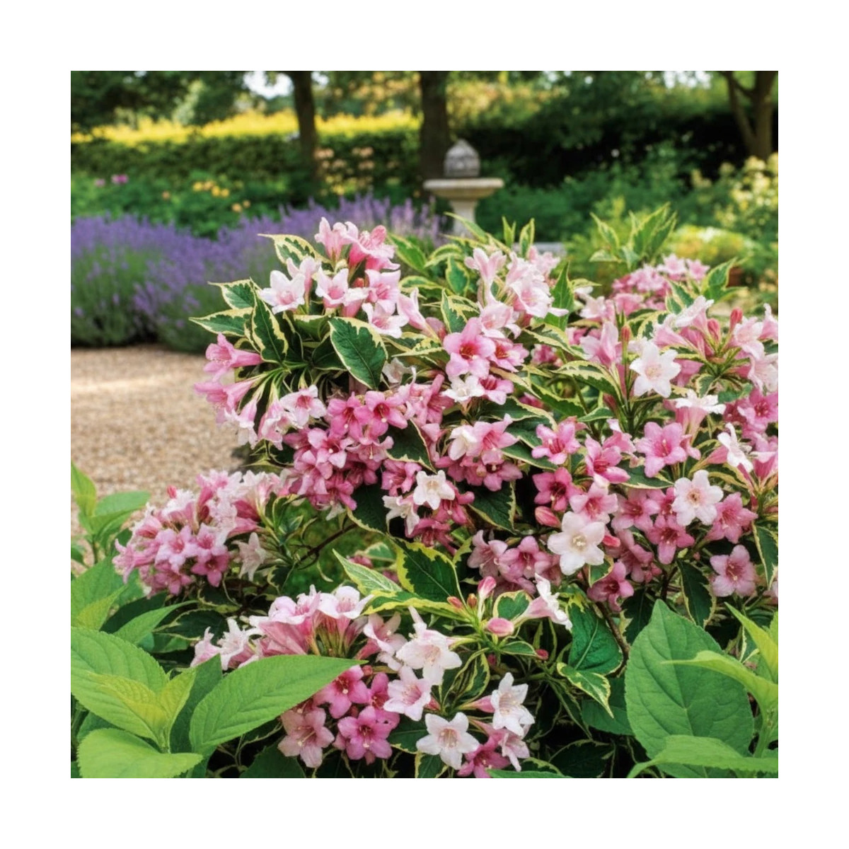 Weigela nain panaché, Weigelia