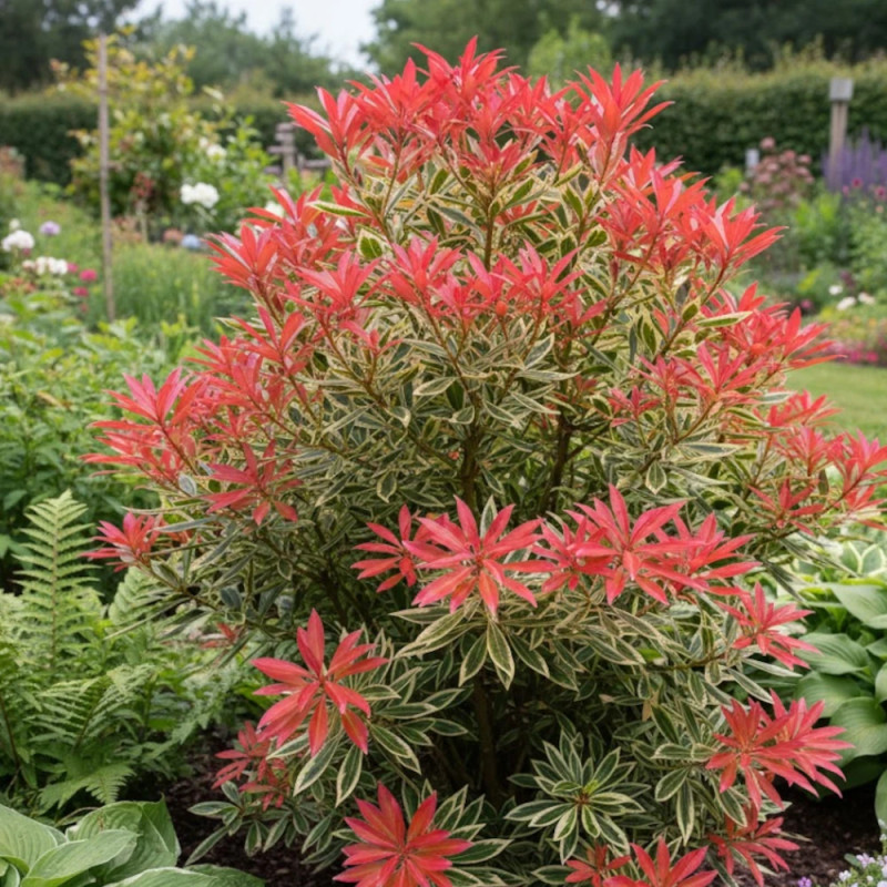 Andromède du Japon Flaming Silver, Pieris