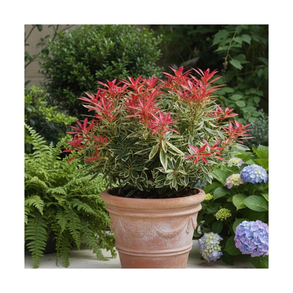 Andromède du Japon Flaming Silver, Pieris