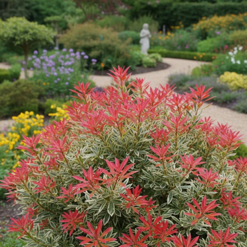 Andromède du Japon Flaming Silver, Pieris