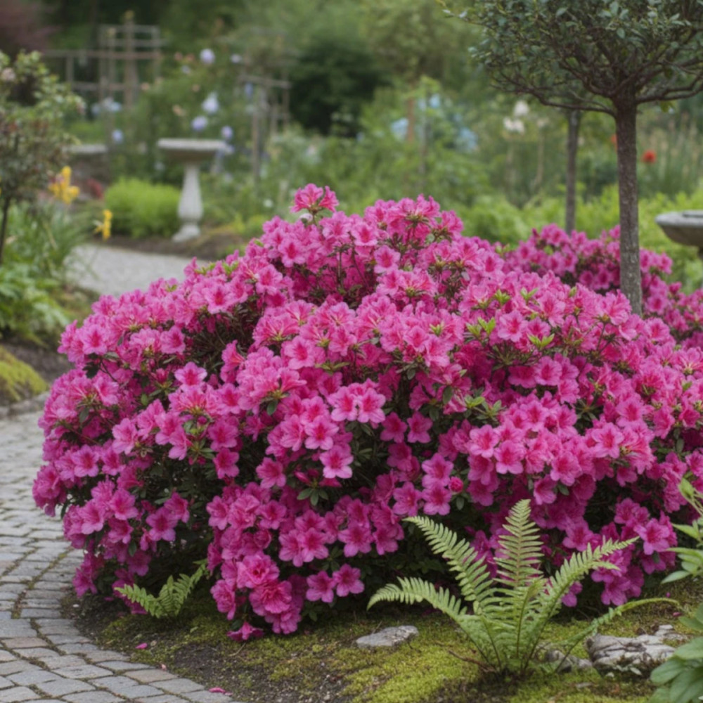 Azalée du Japon Pink Ruffles : Fleurs Roses Frisées | Silence ça pousse