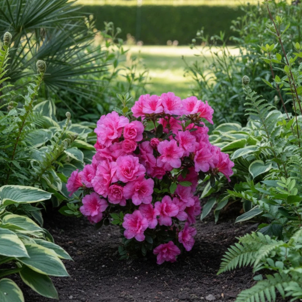 Azalée Rose Ruffels Azalée du Japon Pink Ruffles : Fleurs Roses Frisées | Silence ça pousse