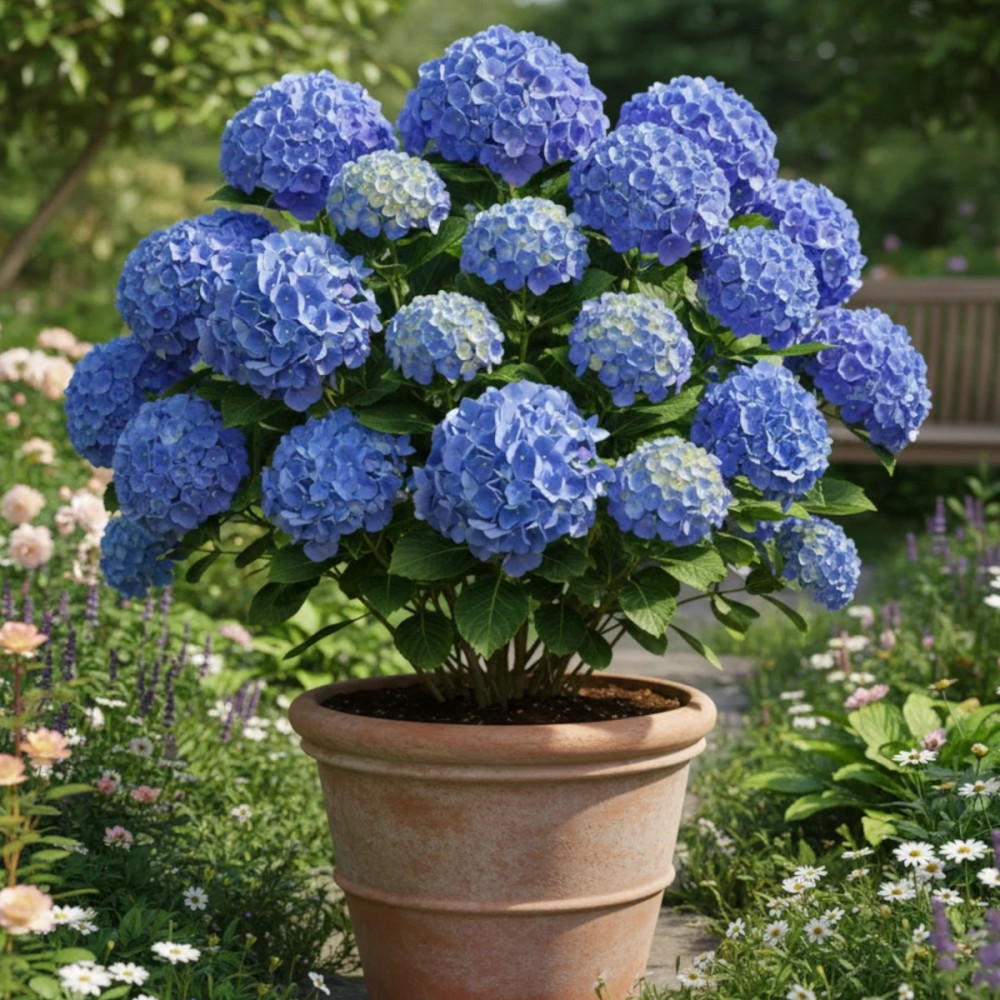 Hortensia Bleu, Hydrangea macrophylla