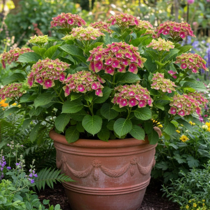 Hortensia Saxon® 'Schloss Wackerbarth', Hydrangea macrophylla