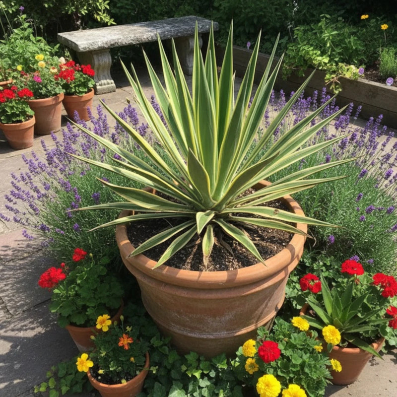 Yucca filamenteux Bright Edge