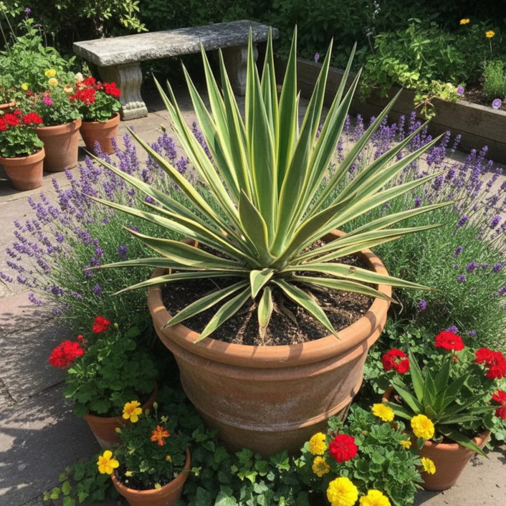 Yucca filamenteux Bright Edge