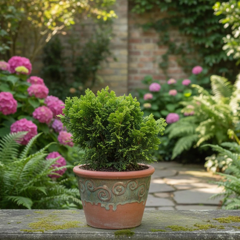 Faux cyprès d'Hinoki Nana Gracilis (Greffée), Chamaecyparis obtusa