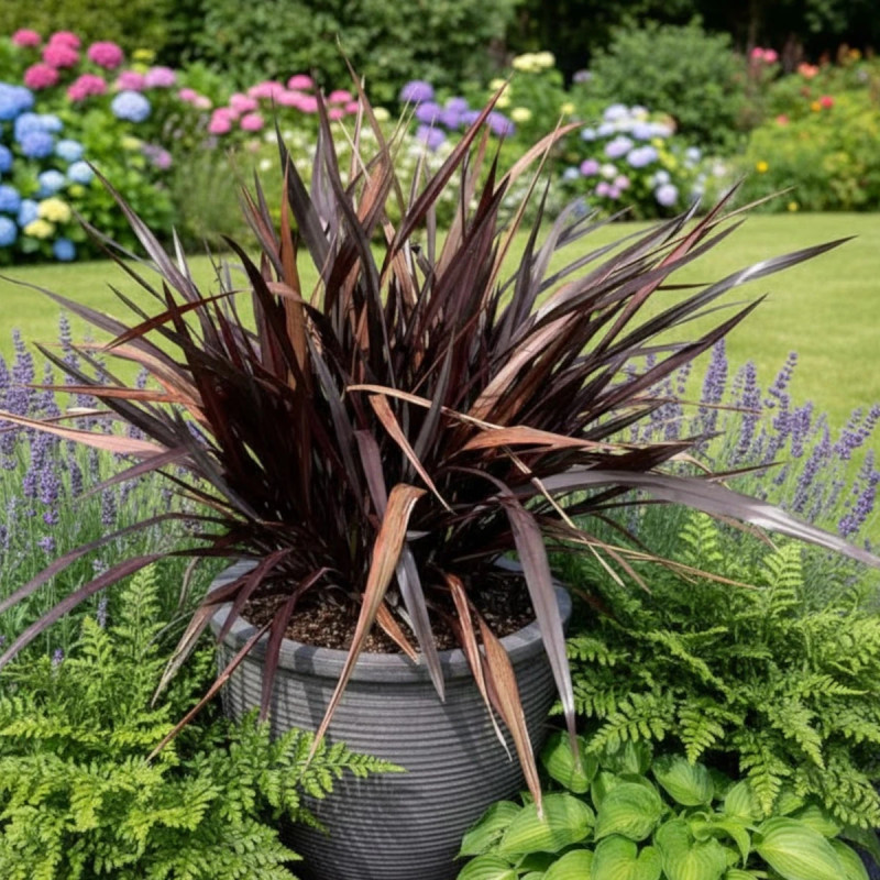 Lin de Nouvelle-Zélande pourpre, Phormium