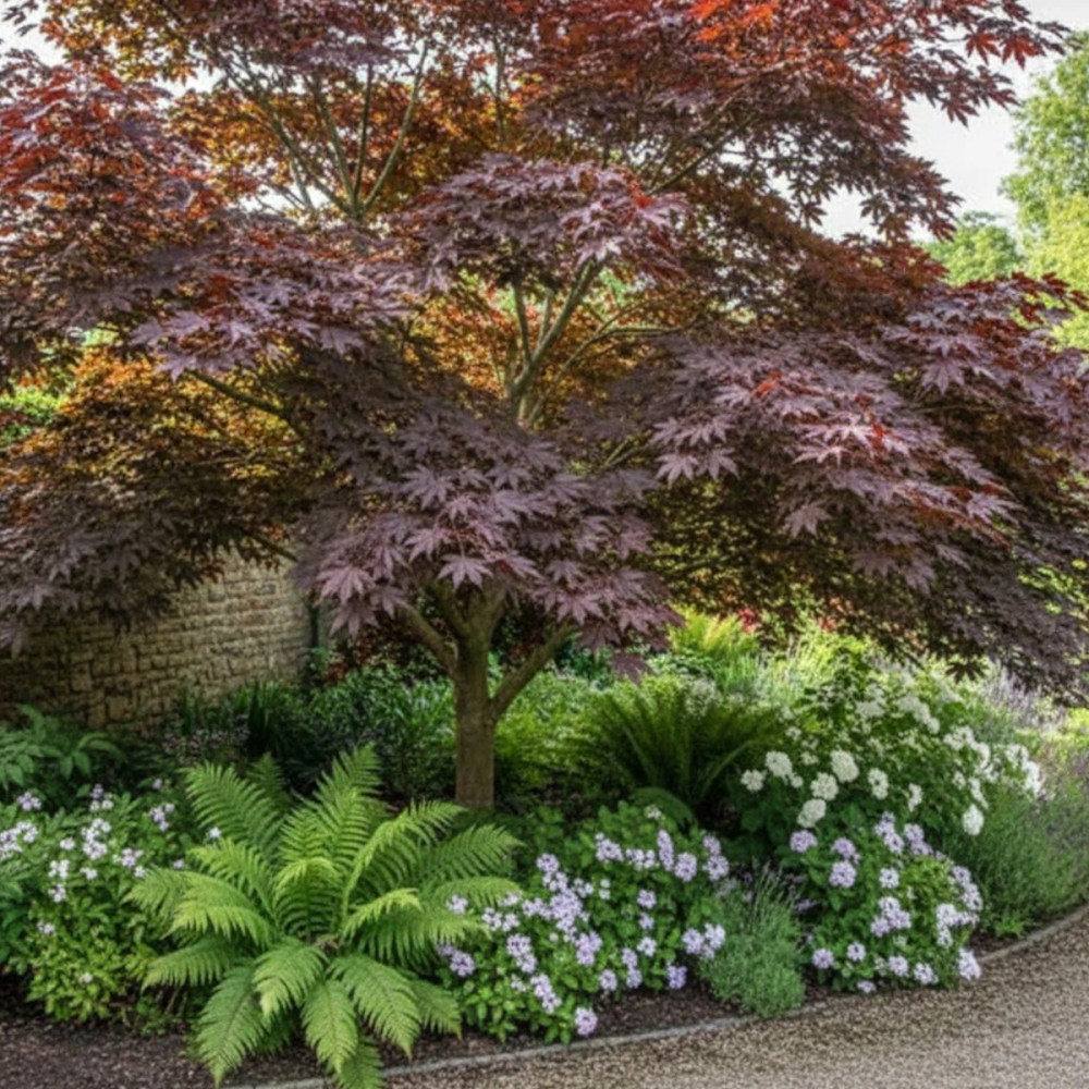 Erable à feuille de platane Crimson King, Acer platanoides Erable à feuille de platane Crimson King, Acer platanoides