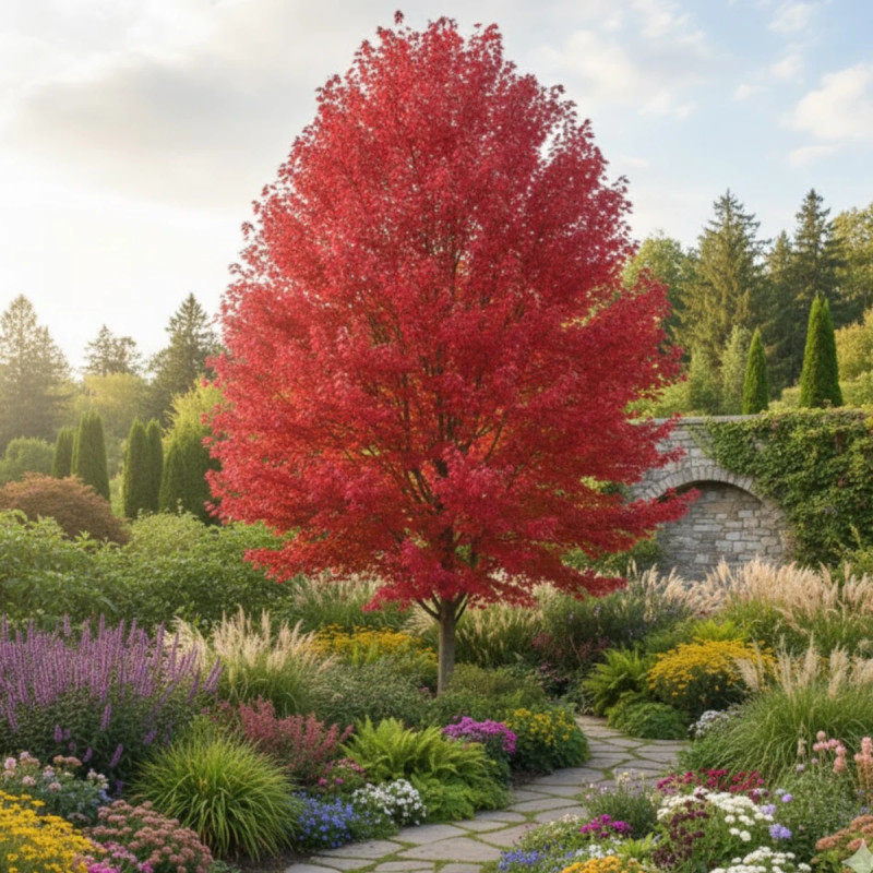Érable freemanii Jeffersred, Acer