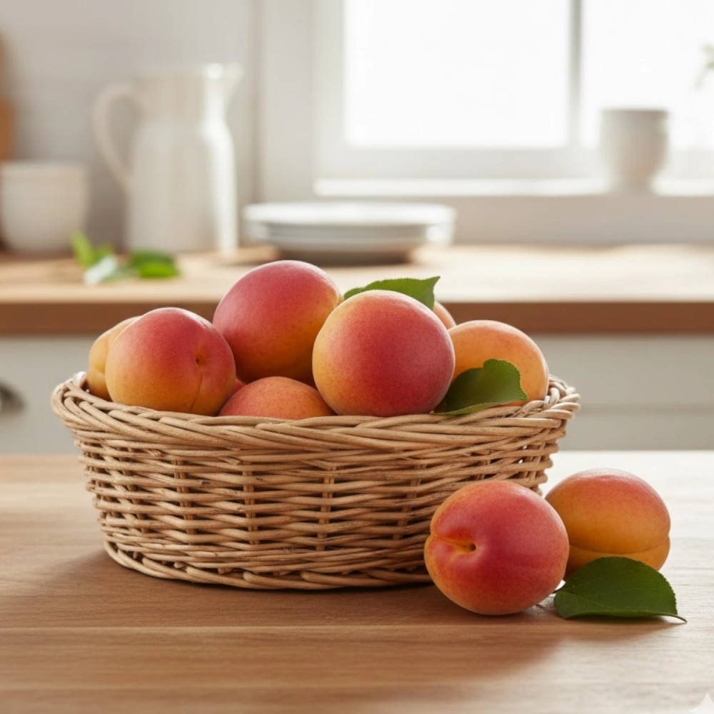 Abricots Luizet fraîchement cueillis pour la confection de confitures Abricots Luizet fraîchement cueillis pour la confection de confitures