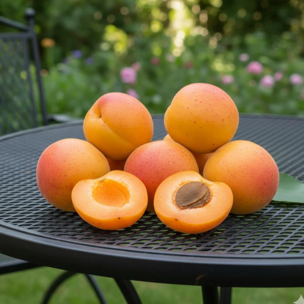 Fruit de l'abricotier Tardif de Tain cueilli à maturité optimale