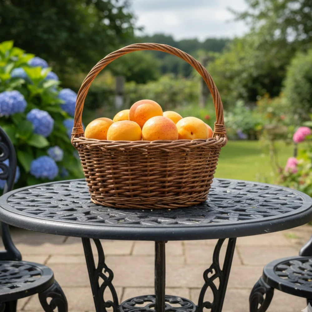 Récolte tardive d'abricots de Tain savoureux dans un verger professionnel