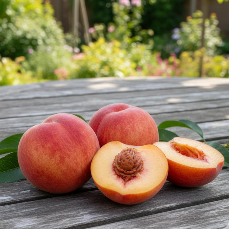 Pêcher racines nues Andromède® 'Zaidrome'