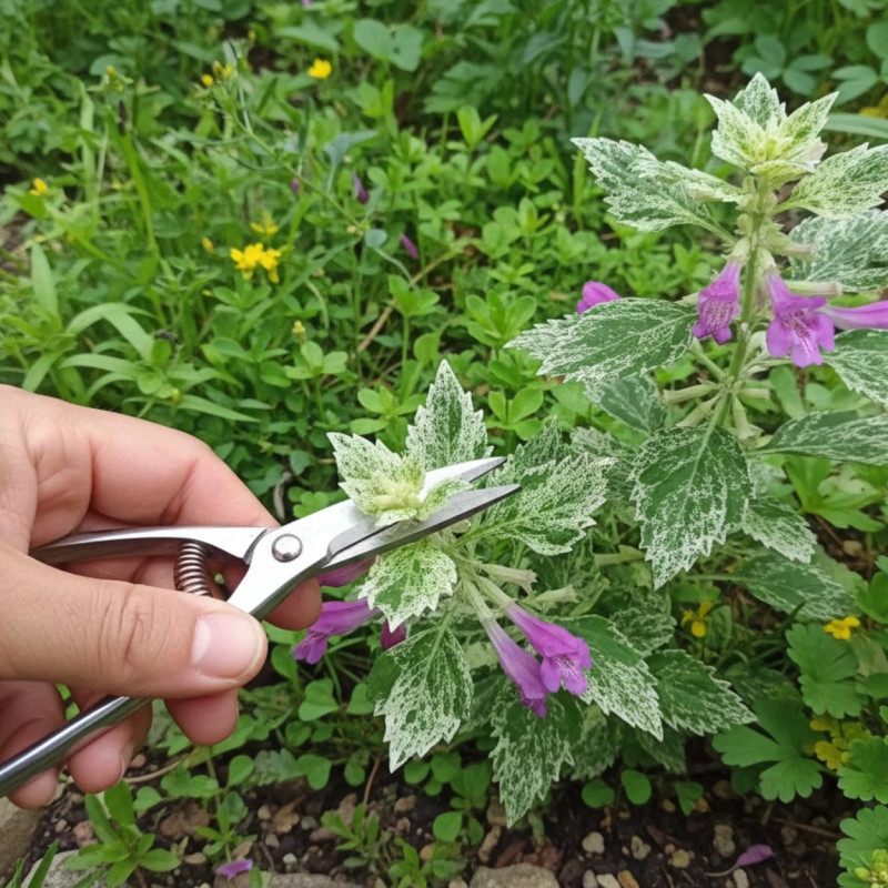 Calament à grandes fleurs Variegata