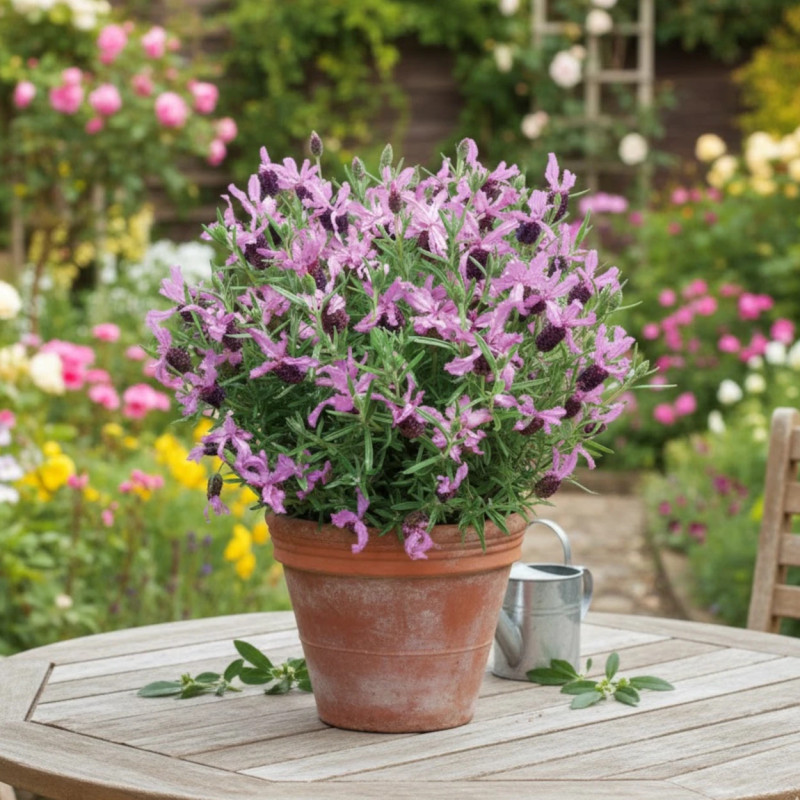 Lavande papillon Boysenberry Ruffles